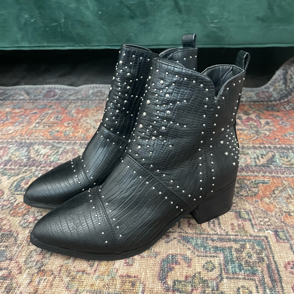 Never worn nasty gal black booties